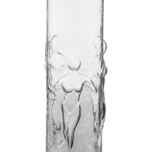 Libbey Other - SALE! FUN Vintage Art Glass Risque DANCING LADIES VASE MCM EUC, Libbey La Femme